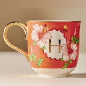 H Letter Lou Rota Nature Mug coffee Anthropologie